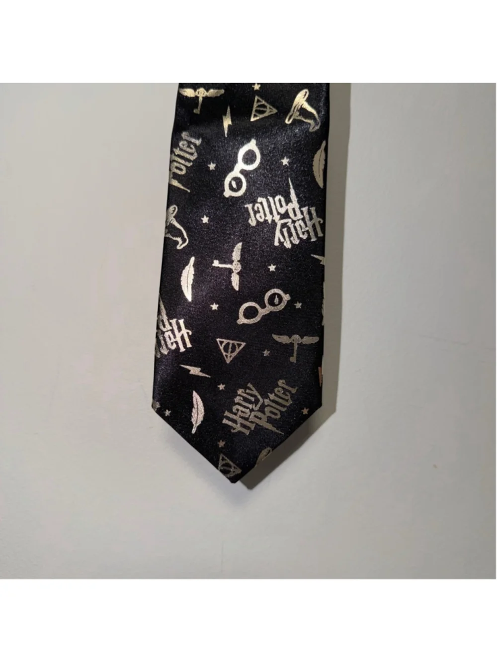 Harry Potter Wizarding World Black Gold Tie One Size Kids